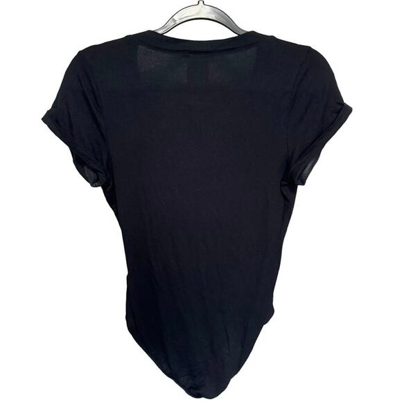 Free People Classic Black Short Sleeve Bodysuit - Picture 5 of 7